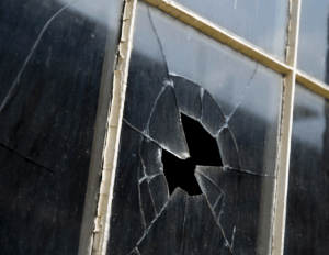 visible window damage - you need window and siding replacement